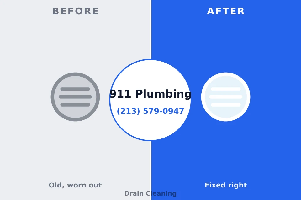 Before and after: plumbing repair Ballenger Creek, MD